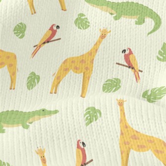 Unique Giraffe And Friends Stretch Jersey