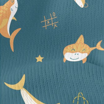 Shark And Rocket In The Air Stretch Jersey