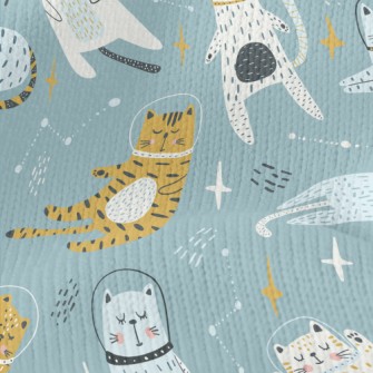 Cat Wearing Astronaut Helmet Stretch Jersey