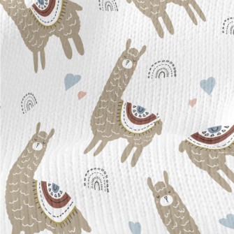 Alpaca With Eyes Closed And Co Stretch Jersey