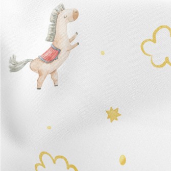 Wooden Horse Playing In The St Lightweight Cotton Poplin