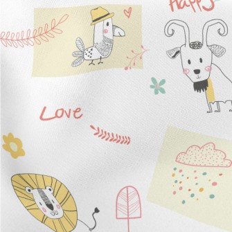 Animals Role Playing Lightweight Cotton Poplin
