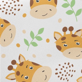 Giraffe With A Handsome Smile Midweight Cotton Poplin