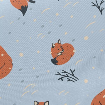 Lonely Fox Preparing For Winte Midweight Cotton Poplin