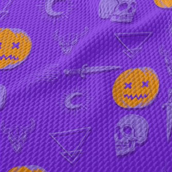 Fallen Pumpkin Skull Holy Swor Birdseye Piqué