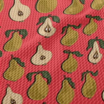 Halved And Whole Pears Birdseye Piqué