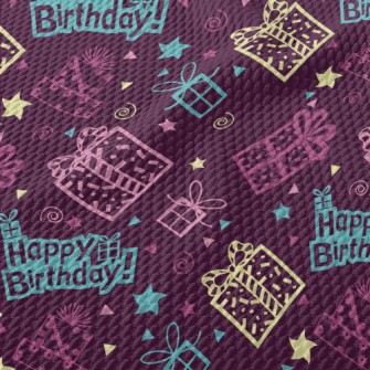 Birthday English And Gifts Birdseye Piqué