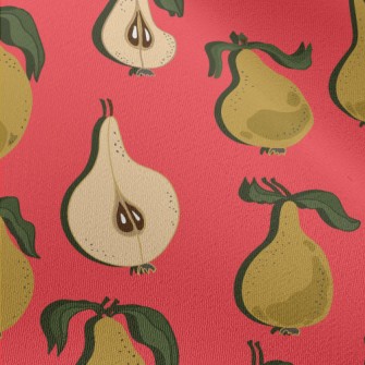 Halved And Whole Pears Chiffon