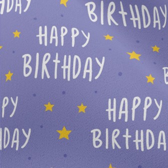 Happy Birthday Lettering With  Chiffon