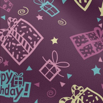 Birthday English And Gifts Chiffon