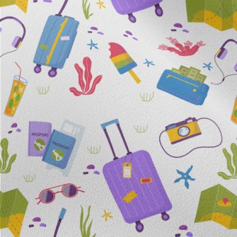 Travel Abroad Pattern Chiffon