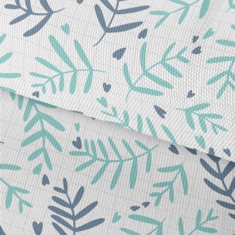 Leaf Pattern And Love Heart Waterproof Oxford