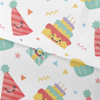 Cute Expression Birthday Cake  Waterproof Oxford