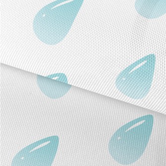 Crystal Clear Water Drops Waterproof Oxford