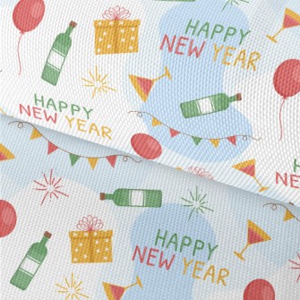 Happy New Year Balloons Gift C Waterproof Oxford