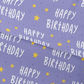 Happy Birthday Lettering With  Waterproof Oxford