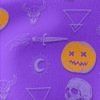 Fallen Pumpkin Skull Holy Swor Waterproof Canvas