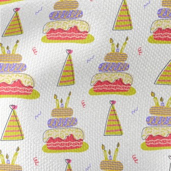 American Style Birthday Cake Waterproof Canvas