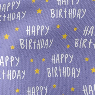 Happy Birthday Lettering With  Waterproof Canvas