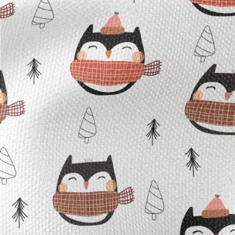 Graffiti Scarf Owl Waterproof Canvas