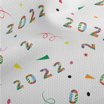 2022 New Year's Eve Patter Athletic Mesh Flat Back