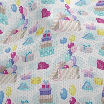 Birthday Gifts And Balloons Athletic Mesh Flat Back