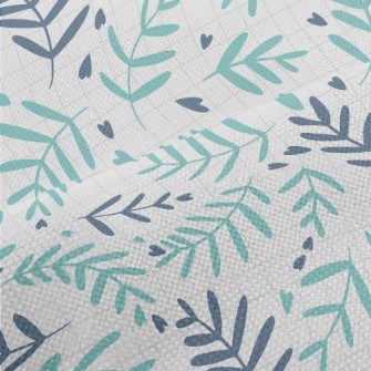 Leaf Pattern And Love Heart Performance Linen