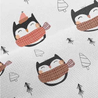 Graffiti Scarf Owl Performance Linen