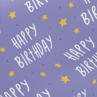 Happy Birthday Lettering With  Twill
