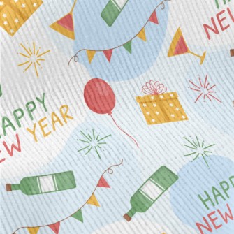 Happy New Year Balloons Gift C Standard Corduroy