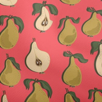 Halved And Whole Pears Dobby