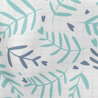 Leaf Pattern And Love Heart Stretch Ponte
