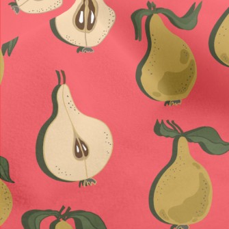 Halved And Whole Pears Micro Fleece