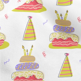 American Style Birthday Cake Micro Fleece