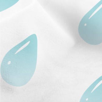 Crystal Clear Water Drops Micro Fleece