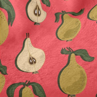 Halved And Whole Pears Minky