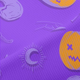 Fallen Pumpkin Skull Holy Swor Piqué