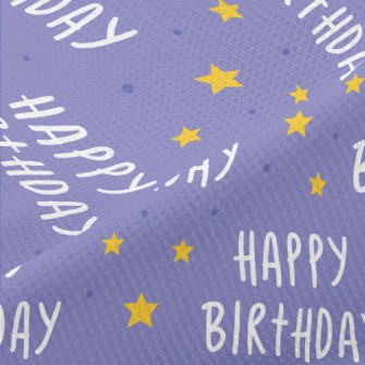 Happy Birthday Lettering With  Piqué