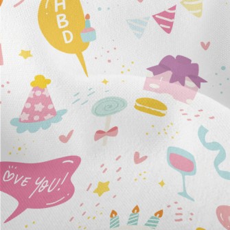 Birthday Party Cake Dessert Pa Lightweight Performance Linen