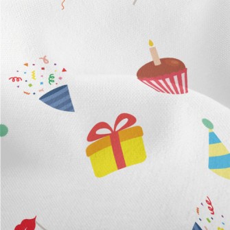 Birthday Cake Balloon Gift Pop Lightweight Performance Linen