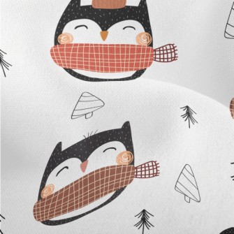 Graffiti Scarf Owl Lightweight Performance Linen