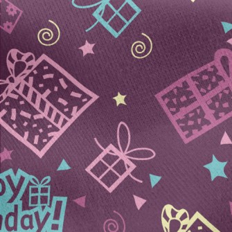 Birthday English And Gifts Jersey Backed Fleece