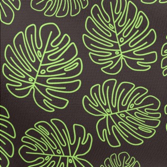 Green Line Monstera Pongee