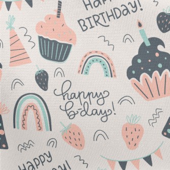 Birthday Cake Hat Rainbow Stra Pongee
