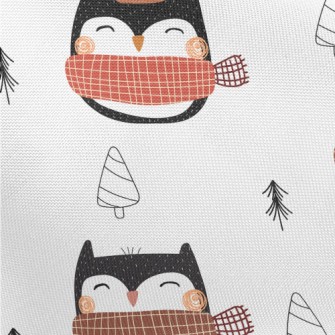Graffiti Scarf Owl Pongee
