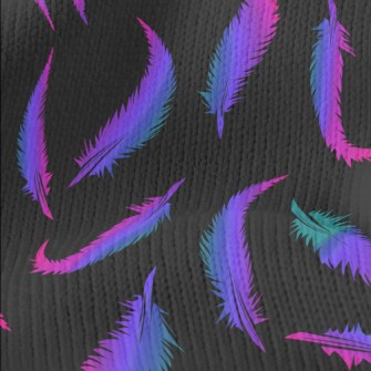 Colorful Feathers Stretch Jersey