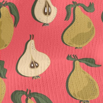 Halved And Whole Pears Stretch Jersey