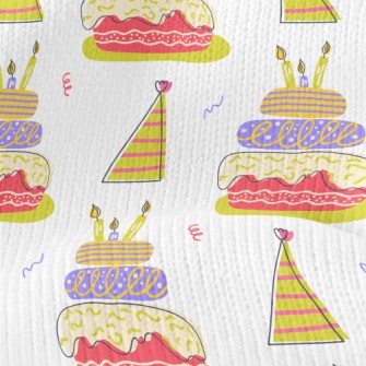 American Style Birthday Cake Stretch Jersey