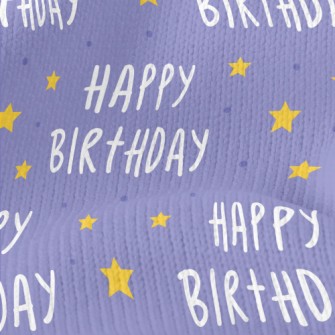 Happy Birthday Lettering With  Stretch Jersey