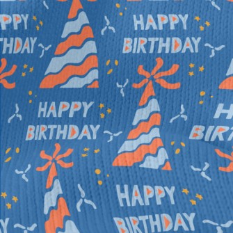 Birthday Hats And Ribbons Stretch Jersey
